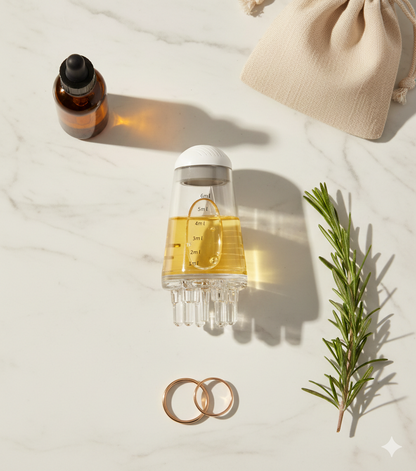 Applicateur Velya Care posé sur fond bois clair avec huile